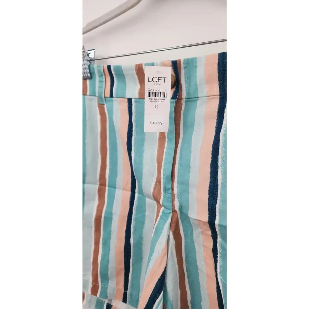 New NWT Women's Loft Outlet Mid Rise‎ Casual Shorts Size 12
